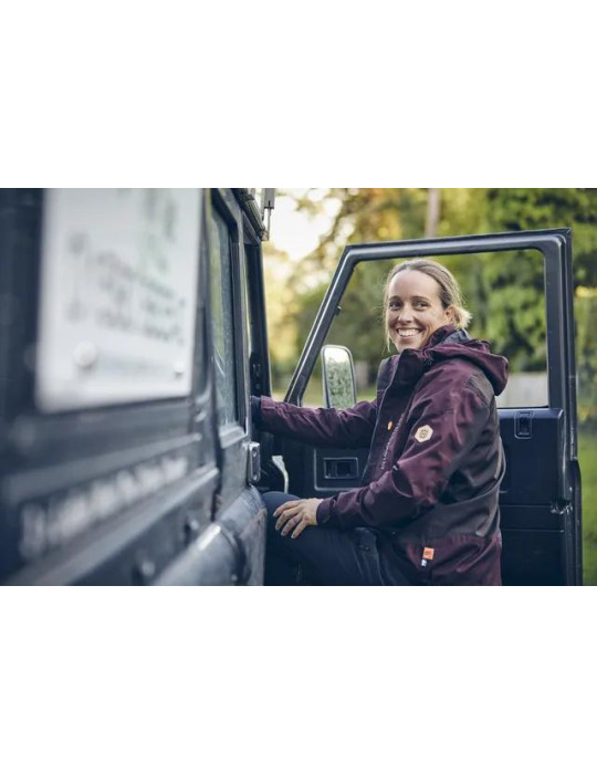 Wodoodporna damska kurtka Xplorer w kolorze bordowym