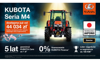 Promocja ciągników rolniczych Kubota M4!