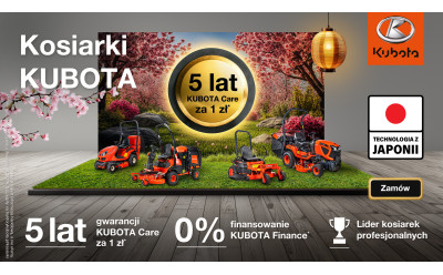 Kosiarki Kubota – japońska jakość, na której możesz oprzeć swoją pracę