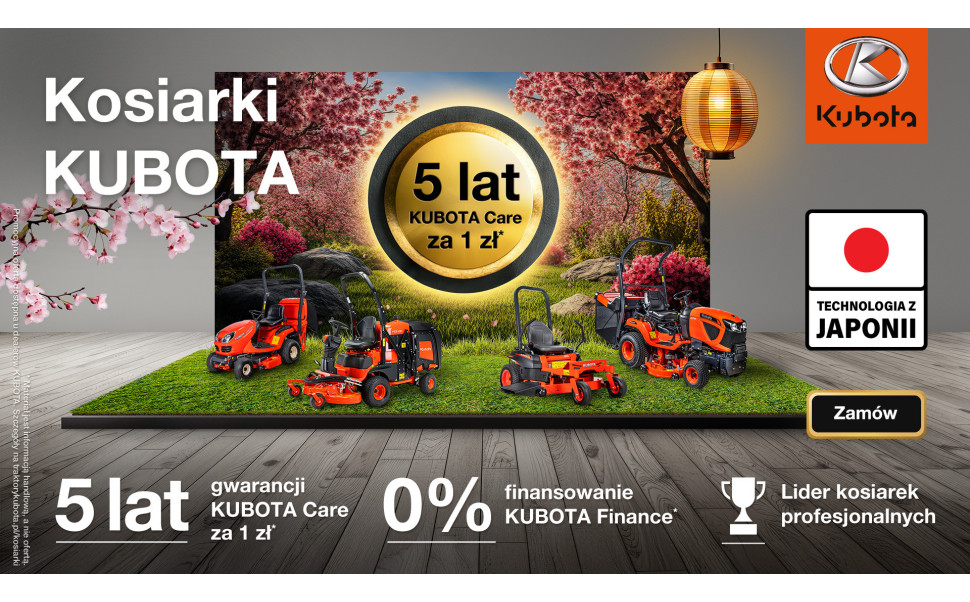 Kosiarki Kubota – japońska jakość, na której możesz oprzeć swoją pracę