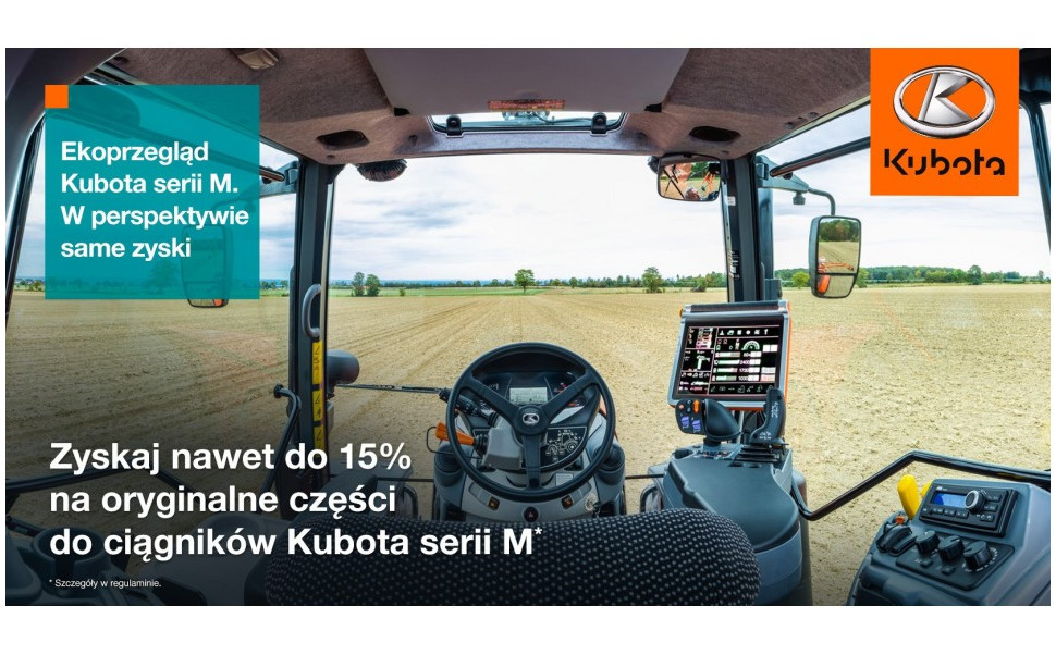 Ekoprzegląd Kubota serii M. W perspektywie same zyski